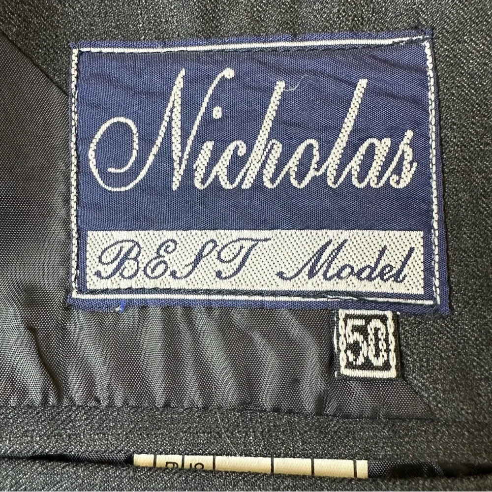 Nicholas Superfine Virgin Wool Classic Gray Men's Blazer
